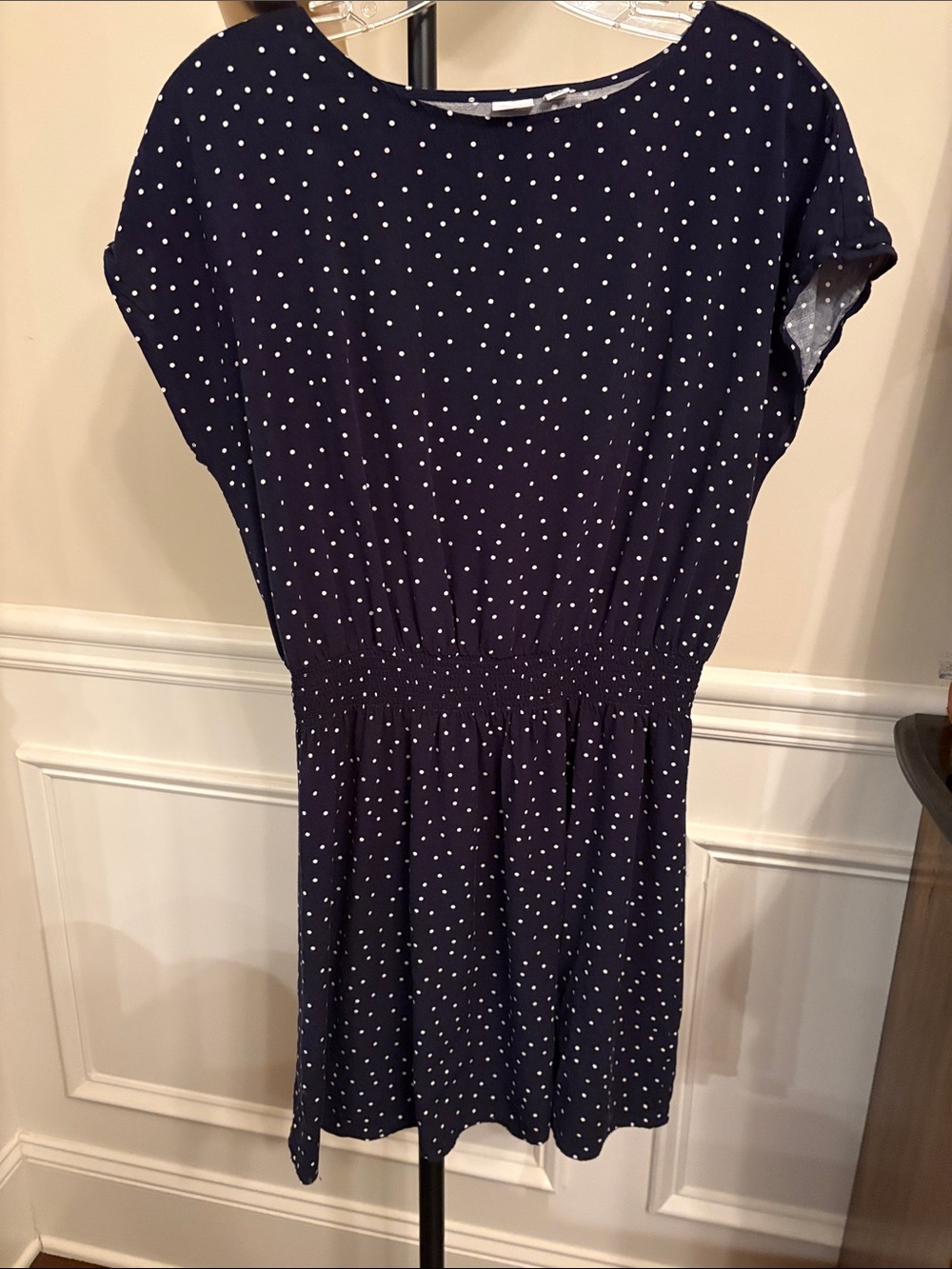 GAP Navy Dress with White Polka Dots